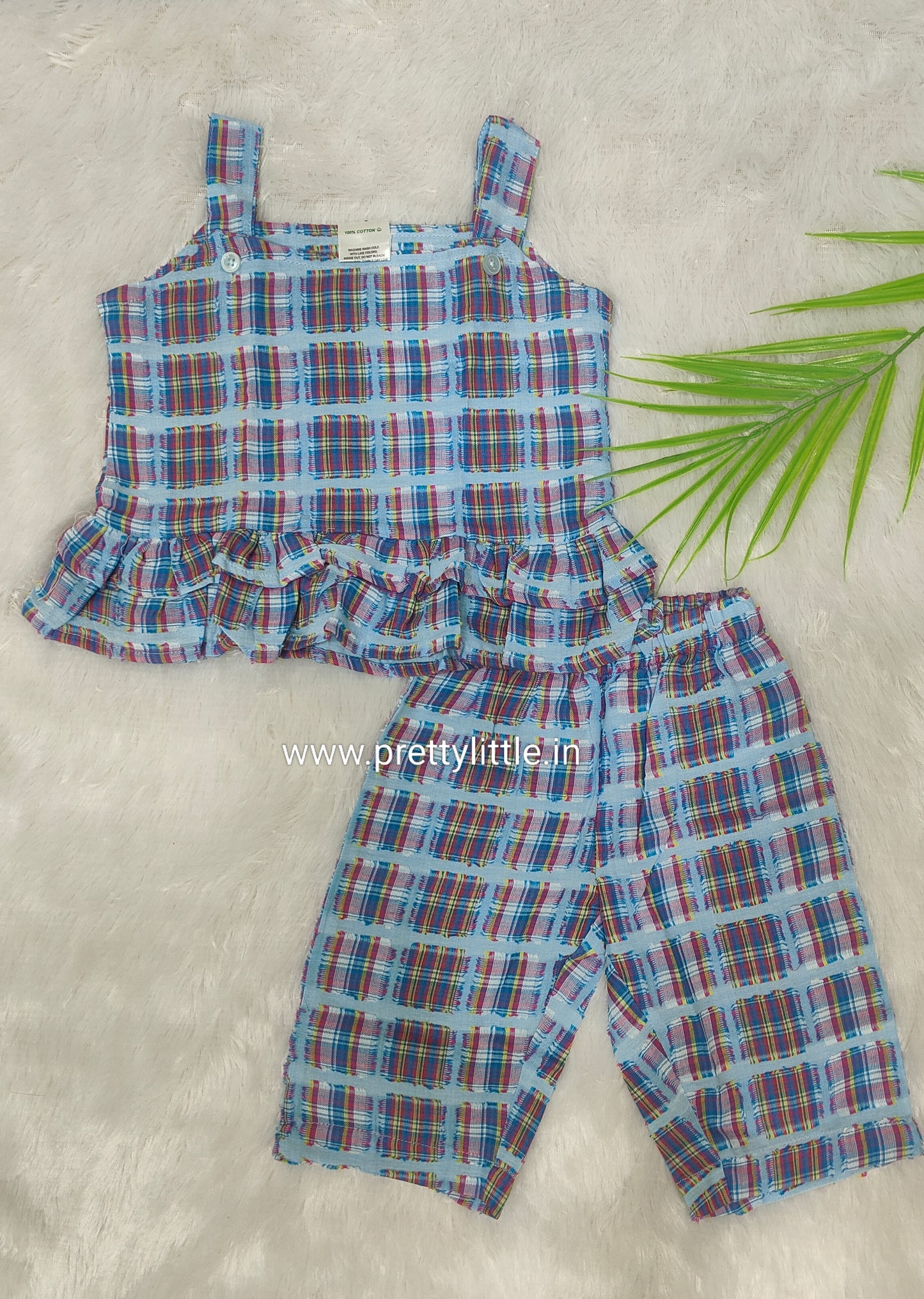 Coral Kiss Comfy & Cute Baby Girl Summer Set | Muslin Cotton Co-Ord