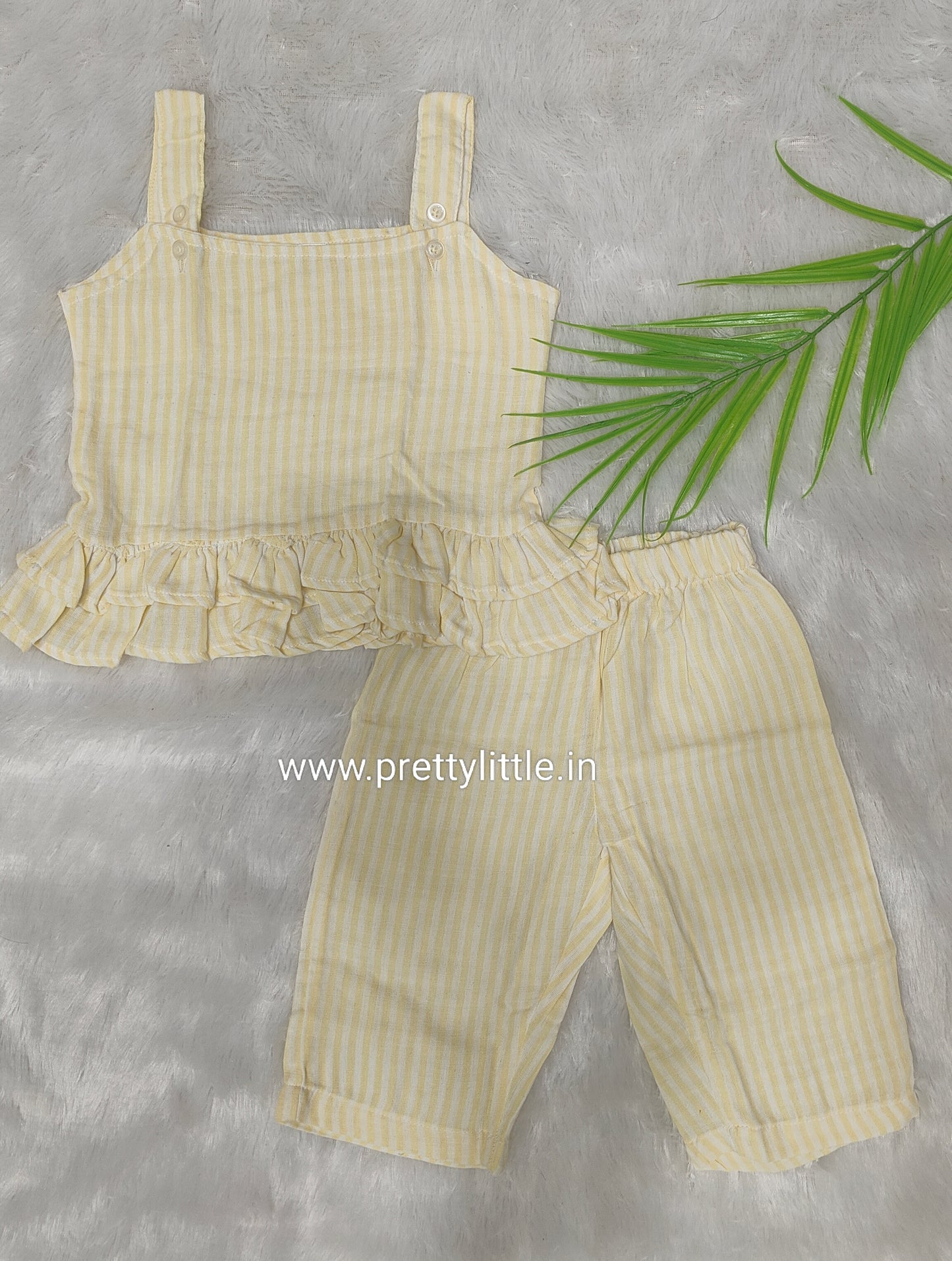 Coral Kiss Comfy & Cute Baby Girl Summer Set | Muslin Cotton Co-Ord