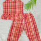 Coral Kiss Comfy & Cute Baby Girl Summer Set | Muslin Cotton Co-Ord