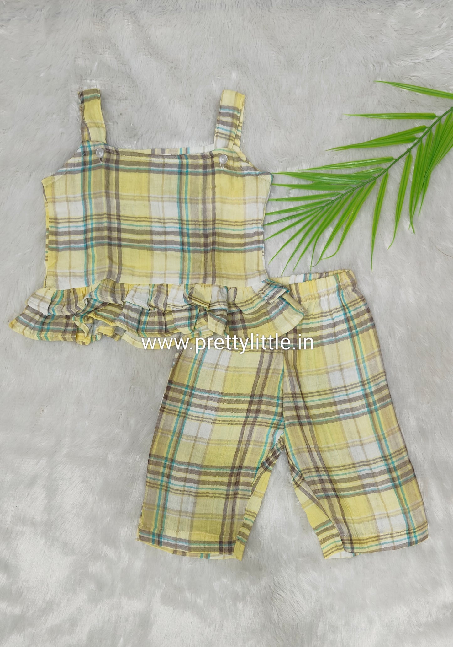 Coral Kiss Comfy & Cute Baby Girl Summer Set | Muslin Cotton Co-Ord