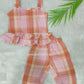 Coral Kiss Comfy & Cute Baby Girl Summer Set | Muslin Cotton Co-Ord