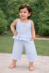 Coral Kiss Comfy & Cute Baby Girl Summer Set | Muslin Cotton Co-Ord