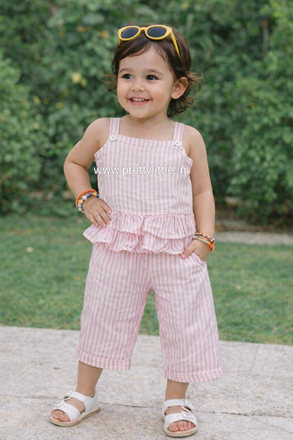 Coral Kiss Comfy & Cute Baby Girl Summer Set | Muslin Cotton Co-Ord