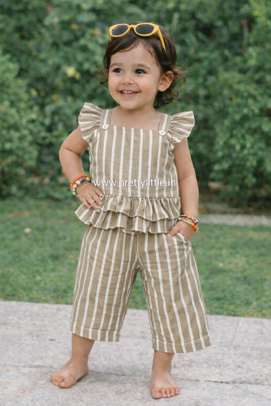 Coral Kiss Comfy & Cute Baby Girl Summer Set | Muslin Cotton Co-Ord