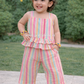 Coral Kiss Comfy & Cute Baby Girl Summer Set | Muslin Cotton Co-Ord
