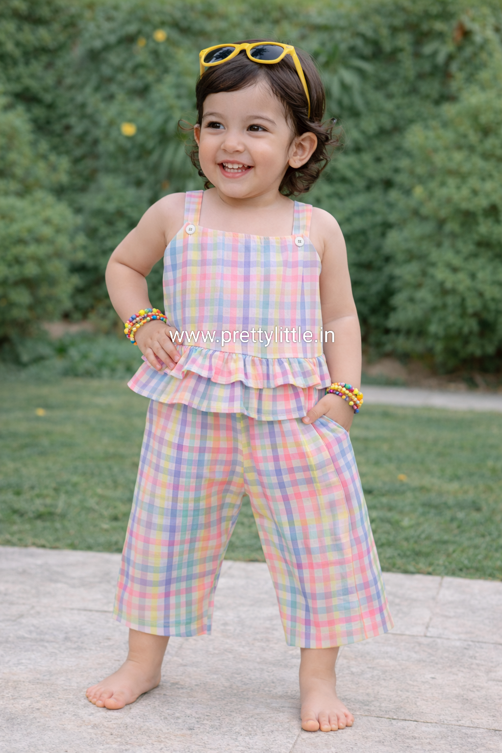 Coral Kiss Comfy & Cute Baby Girl Summer Set | Muslin Cotton Co-Ord