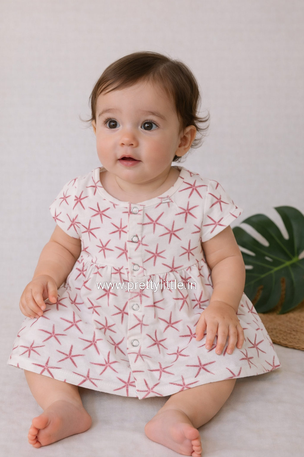 Pretty Little cloud  Muslin Baby Frock | 0–2 Years | Soft & Breathable