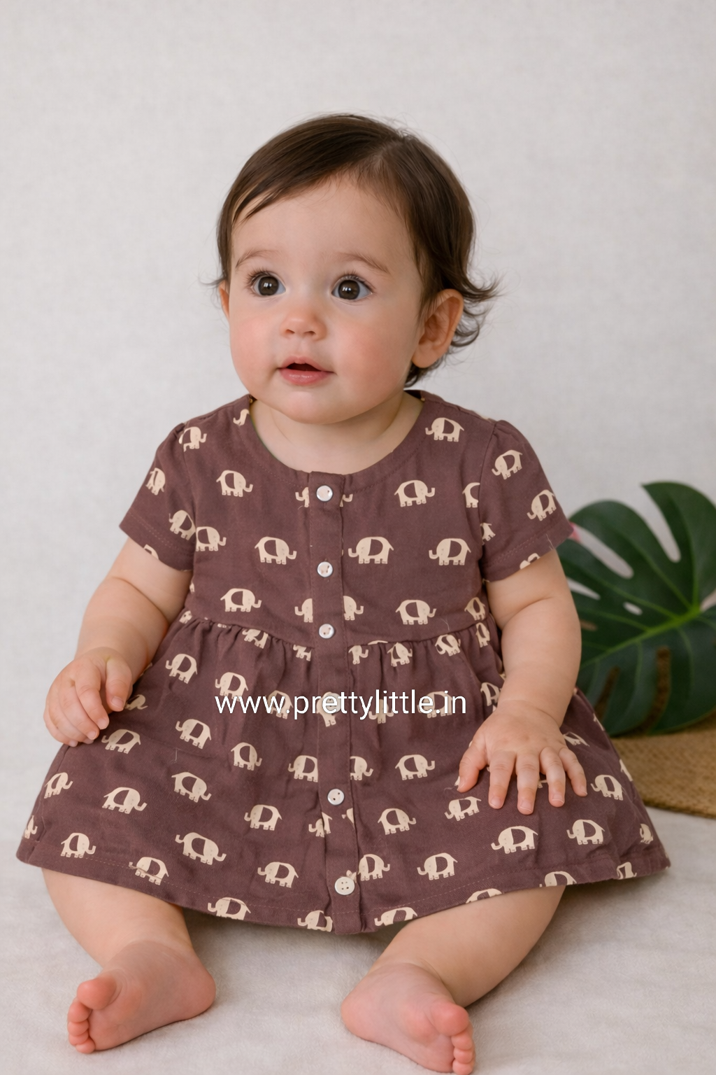 Pretty Little cloud  Muslin Baby Frock | 0–2 Years | Soft & Breathable