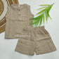 Crinkled Muslin Unisex Sleeveless Co-ord Set | 1-4 Years  (any 1)