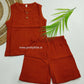 Crinkled Muslin Unisex Sleeveless Co-ord Set | 1-4 Years  (any 1)