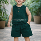 Crinkled Muslin Unisex Sleeveless Co-ord Set | 1-4 Years  (any 1)