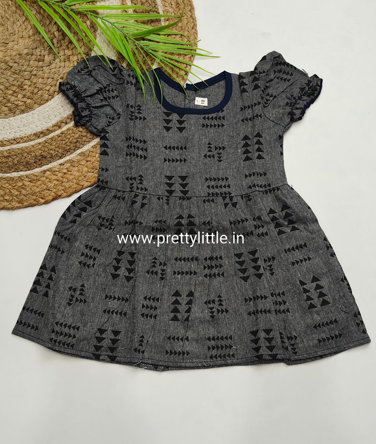 Girls Printed Cotton Dress Combo – Pack of 3 (0–3 Years) Assorted