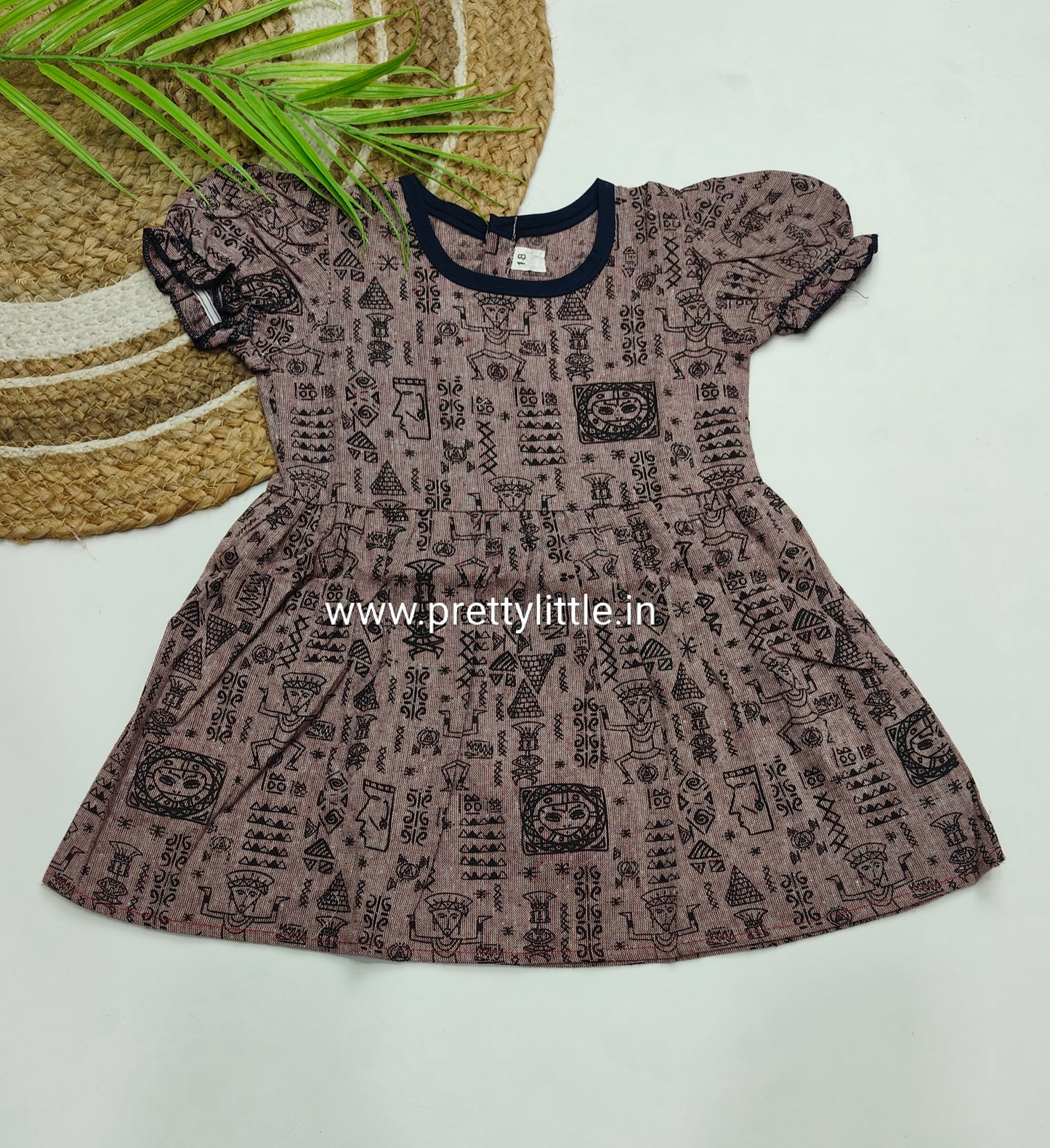 Girls Printed Cotton Dress Combo – Pack of 3 (0–3 Years) Assorted