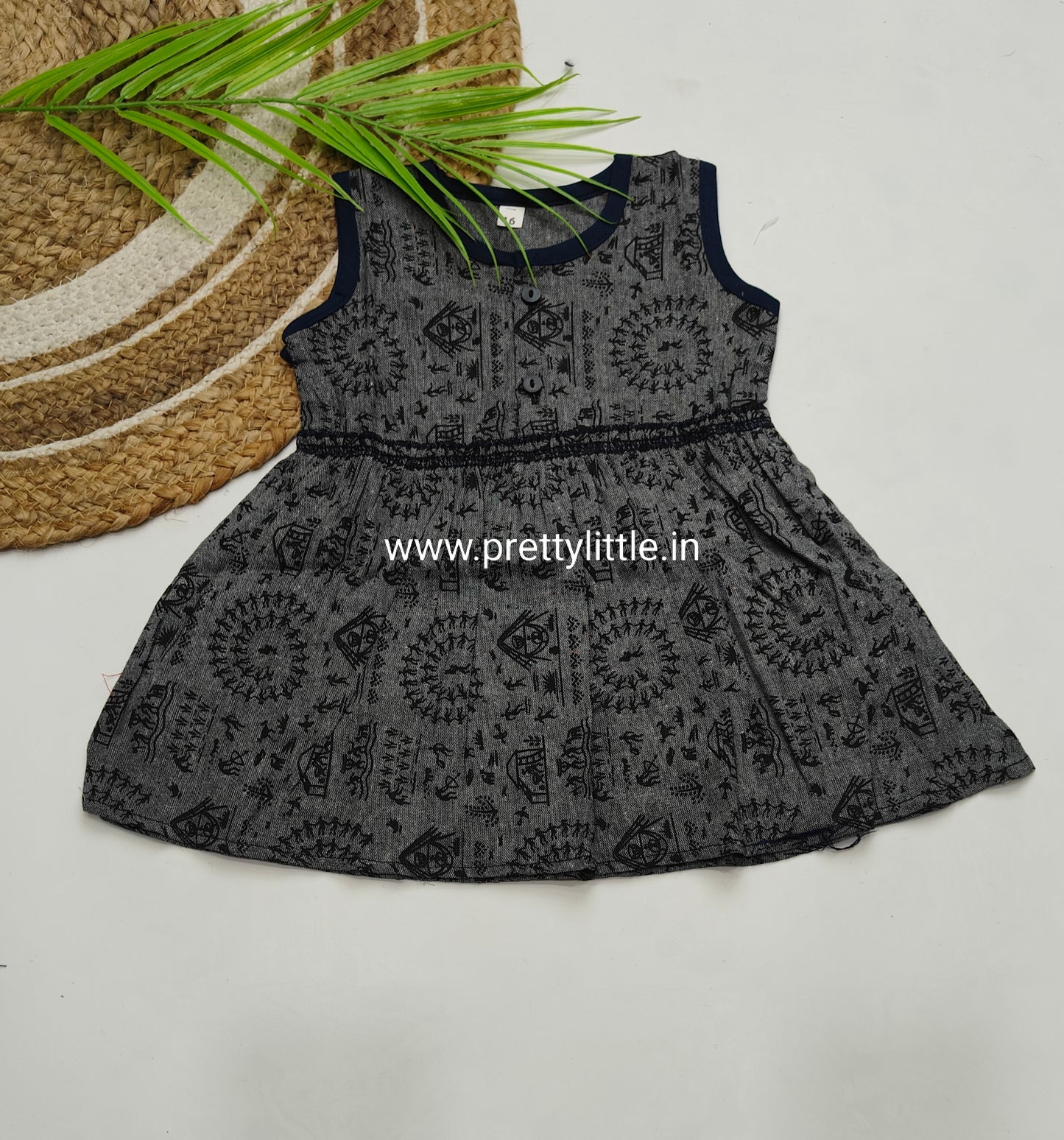 Girls Sleeveless Cotton Dress Combo – Pack of 3 (0–3 Years) – Assorted