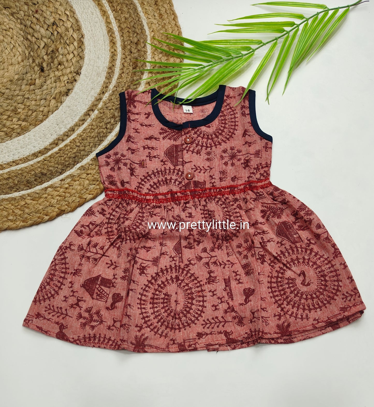 Girls Sleeveless Cotton Dress Combo – Pack of 3 (0–3 Years) – Assorted