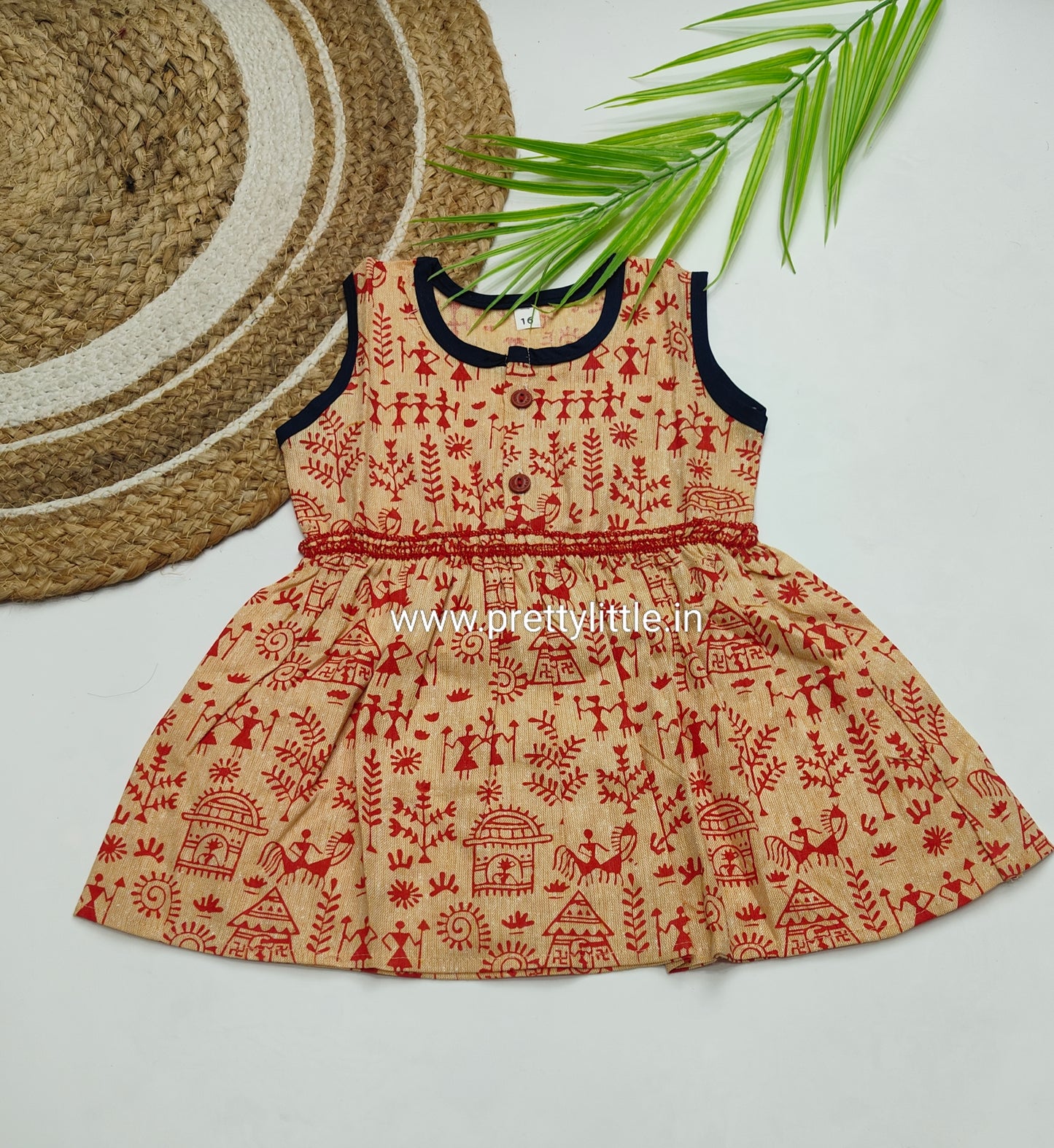 Girls Sleeveless Cotton Dress Combo – Pack of 3 (0–3 Years) – Assorted