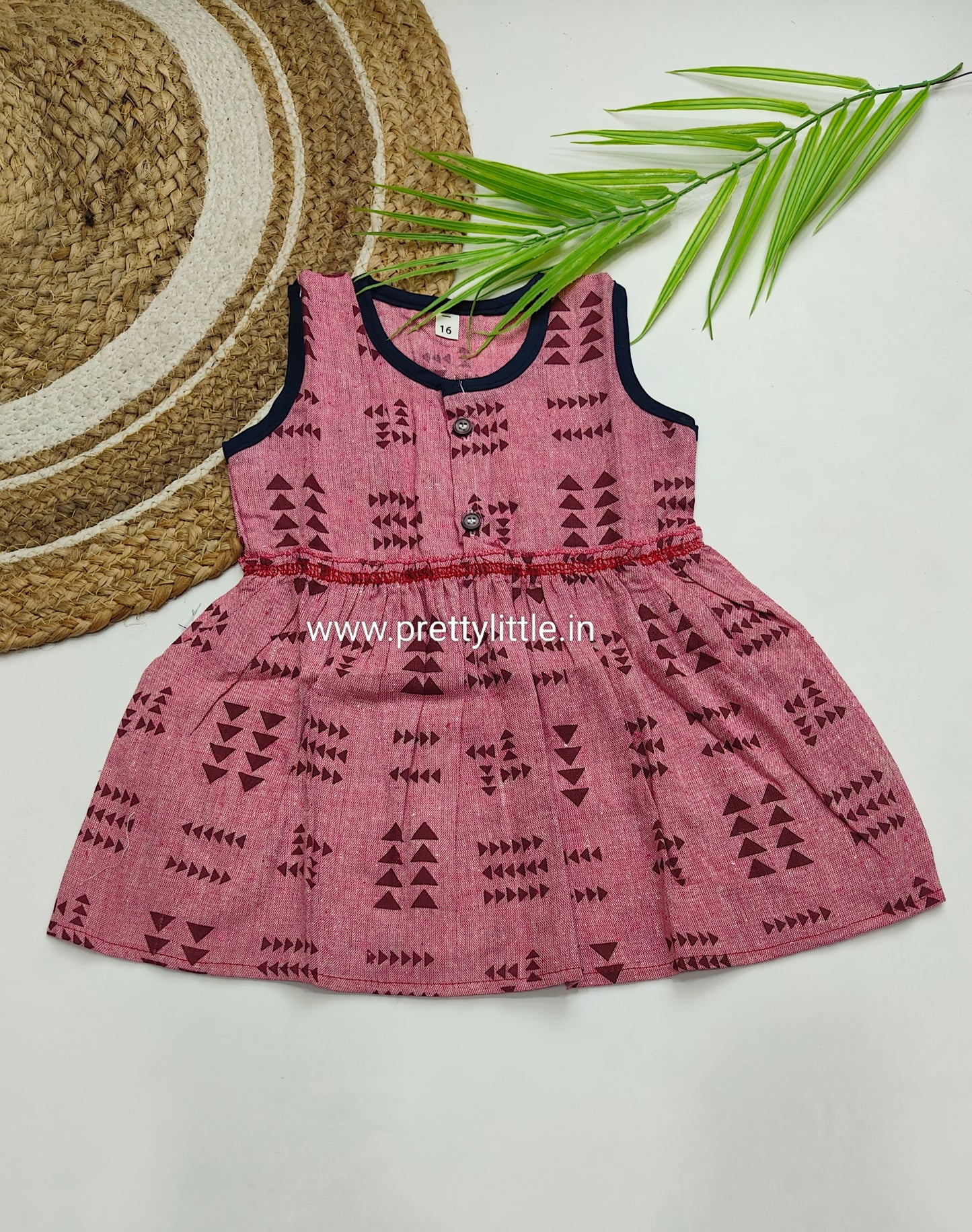 Girls Sleeveless Cotton Dress Combo – Pack of 3 (0–3 Years) – Assorted