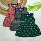 Girls Sleeveless Cotton Dress Combo – Pack of 3 (0–3 Years) – Assorted