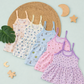 (Any 5) Combo Pack of Muslin soft knot Frocks for Babies (0-6 month)