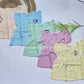 (Any 5) Combo Pack of Muslin soft butterfly Frocks for Babies (0-8 month)
