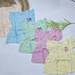 (Any 5) Combo Pack of Muslin soft butterfly Frocks for Babies (0-8 month)