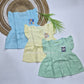 (Any 5) Combo Pack of Muslin soft butterfly Frocks for Babies (0-8 month)