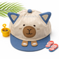 Cute Bear Design Kids Summer Cap (Up to 3 Years)