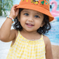 Kids Summer Bucket Cap – Cartoon Bee Print | Soft & Lightweight (1–4 Years)