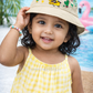Kids Summer Bucket Cap – Cartoon Bee Print | Soft & Lightweight (1–4 Years)