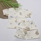 Premium color Muslin hand jabla with trouser set ( best 3 dispatched) (half set)
