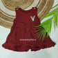 Crinkled Muslin cute Baby Frock with Bow  0-2 Years (Any 3)