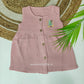 Crinkled Muslin Baby Frock with full button | 0-2 Years (Any 1)