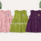 Crinkled Muslin Baby Frock with full button | 0-2 Years (Any 1)