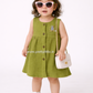 Crinkled Muslin Baby Frock with full button | 0-2 Years (Any 1)