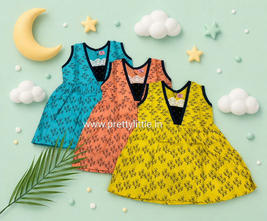 v neck summer Cotton Frock – Stylish & Comfortable (best 3 dispatched)