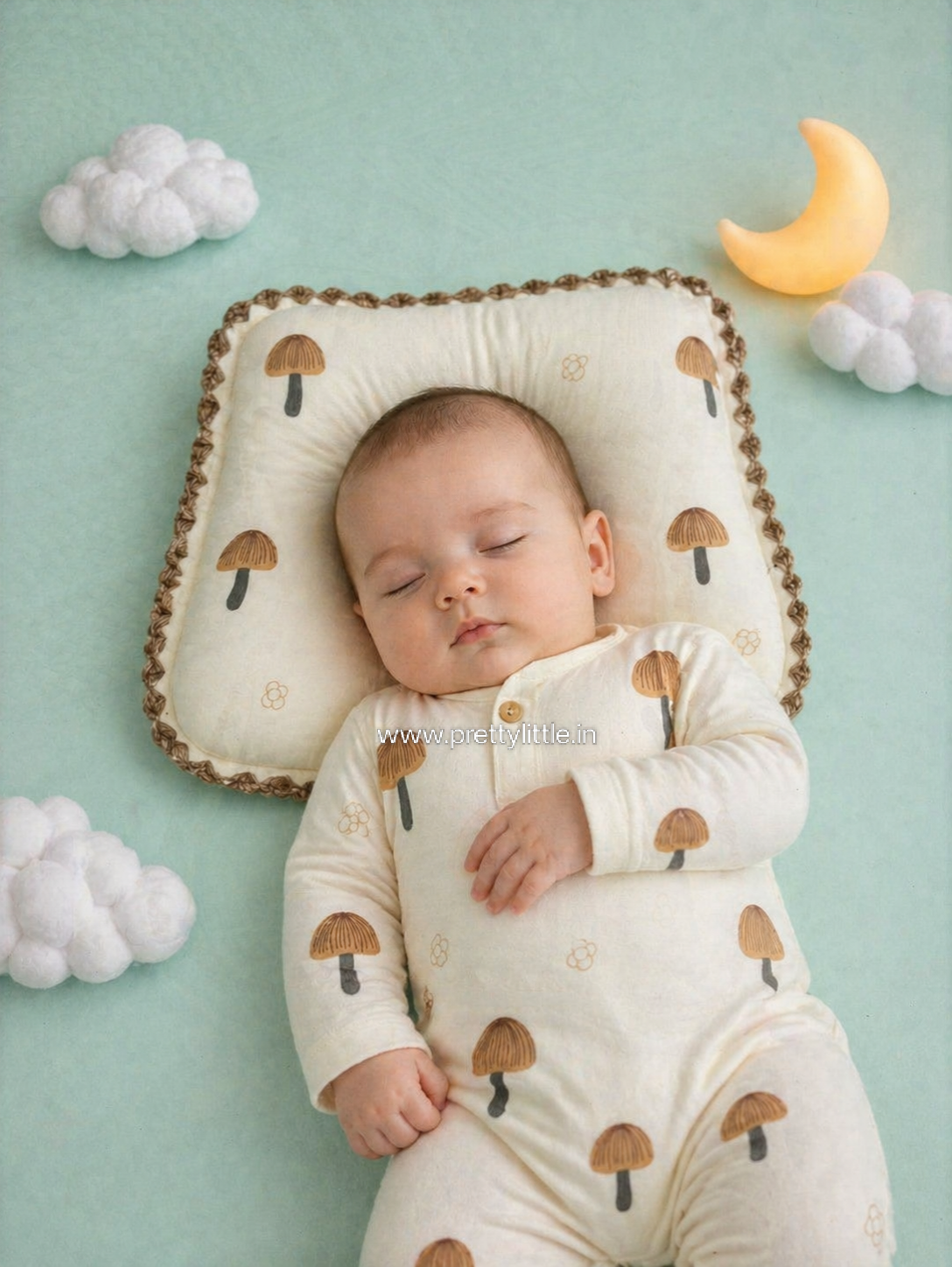 Pure Muslin Baby Head Pillow – Soft & Breathable (any 1 dispatched)