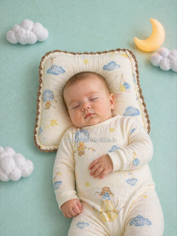 Pure Muslin Baby Head Pillow – Soft & Breathable (any 1 dispatched)