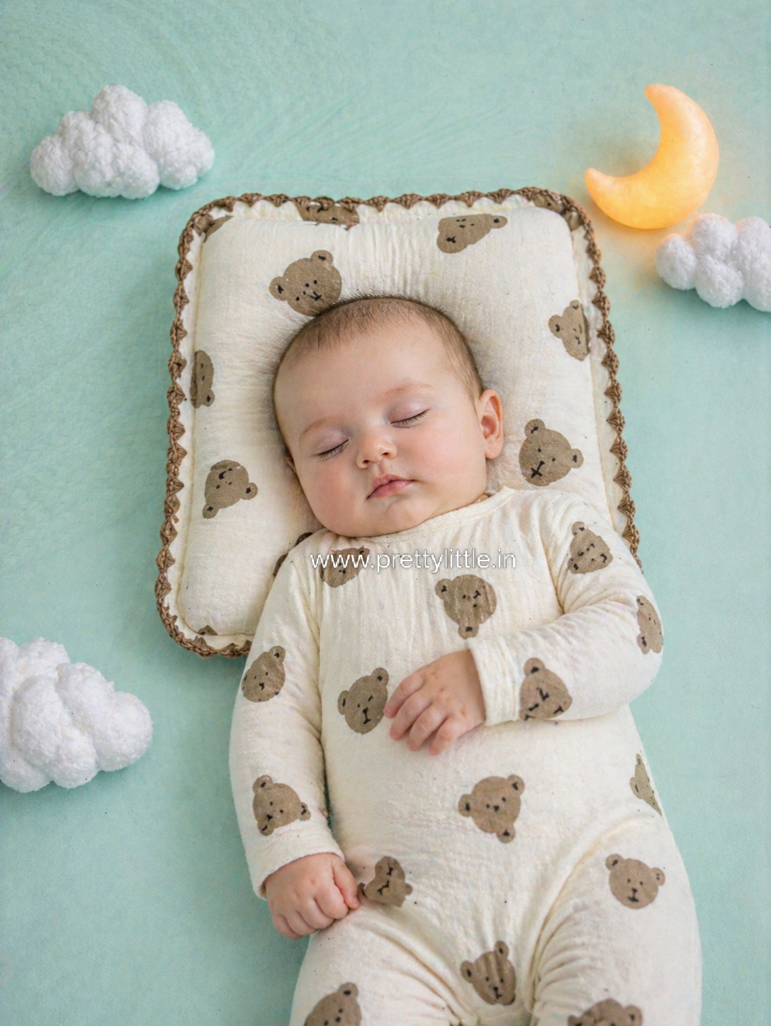 Pure Muslin Baby Head Pillow – Soft & Breathable (any 1 dispatched)