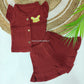 Premium Muslin Crinkled Co-Ord Set for Baby Girl (Any 1)