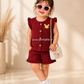 Premium Muslin Crinkled Co-Ord Set for Baby Girl (Any 1)