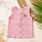 Cricnkled Muslin Sleeveless Baby Top – Soft Cotton Comfort| 0-2 Years (Any 1)