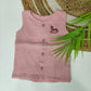 Cricnkled Muslin Sleeveless Baby Top – Soft Cotton Comfort| 0-2 Years (Any 1)
