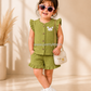 Premium Muslin Crinkled Co-Ord Set for Baby Girl (Any 1)