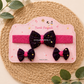 Baby Girl Glitter Bow Headband Set