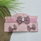 Baby Girl Glitter Bow Headband Set