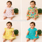Pack of 4 cloud soft  Muslin Baby Frock | 0–2 Years | Soft & Breathable (Assorted Pack)