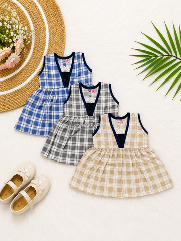 Pack of 3 Summer Budget cotton  Princess Frock (any 3)