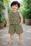 Crinkled Printed Co-Ord Set for Kids  – Ultra-Soft Baby Wear