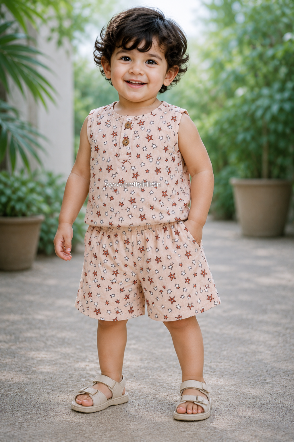Crinkled Printed Co-Ord Set for Kids  – Ultra-Soft Baby Wear