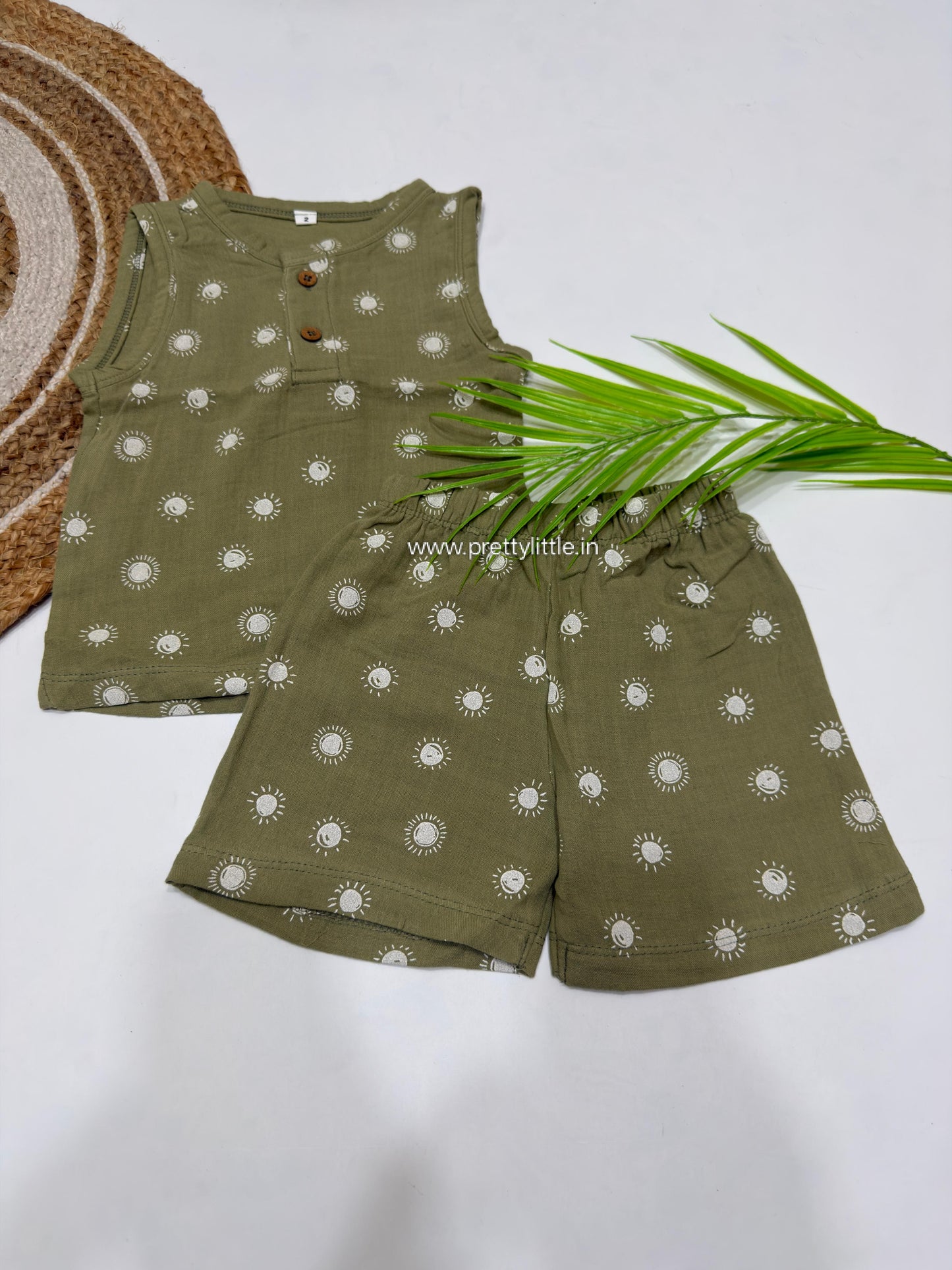 Crinkled Printed Co-Ord Set for Kids  – Ultra-Soft Baby Wear